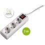Hama Power Strip 3 Fold w/ Switch 3 Meter Cable