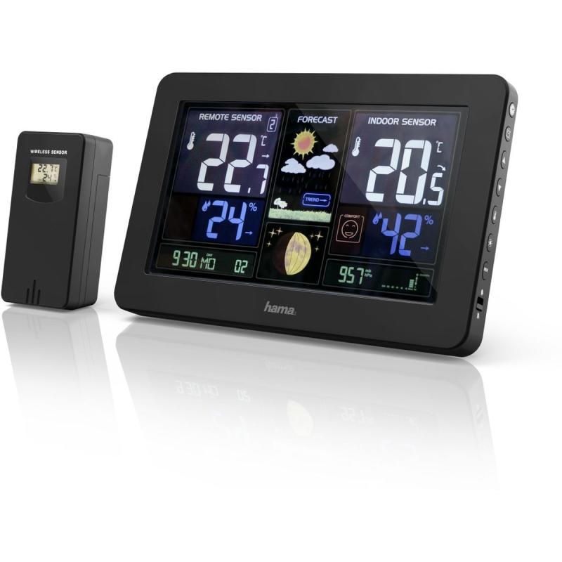 Hama Weather Station w/ LED-Colour Display w/ USB-Charging