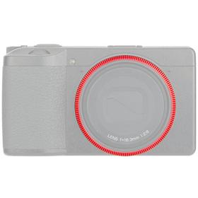 JJC RN-GR3 Red Lens Decoration Ring For Ricoh Griii