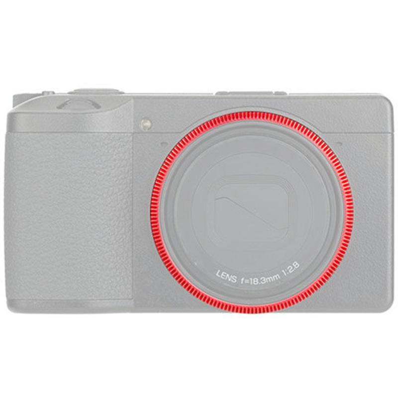 JJC RN-GR3 Red Lens Decoration Ring For Ricoh Griii