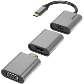 Hama Video Adapter Set 6 In 1 USB-C Mini-DisplayPort HDMI