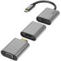 Hama Video Adapter Set 6 In 1 USB-C Mini-DisplayPort HDMI