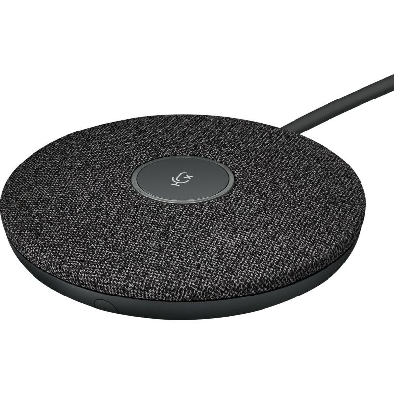 Logitech Rally Mic Pod - Black - USB - Plugb