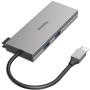 Hama USB-C-Multiadapter 6PORTS 2XUSB-A USB-C HDMI SD MicroSD