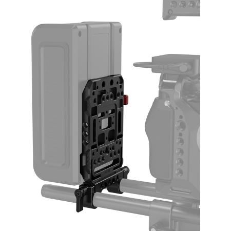 SmallRig 3016 V Mount Battery Plate w/ Dual 15mm Rod Clamp