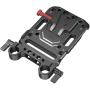 SmallRig 3016 V Mount Battery Plate w/ Dual 15mm Rod Clamp