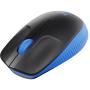 Logitech M190 Full-Size Wireless Mouse - Blue - EMEA