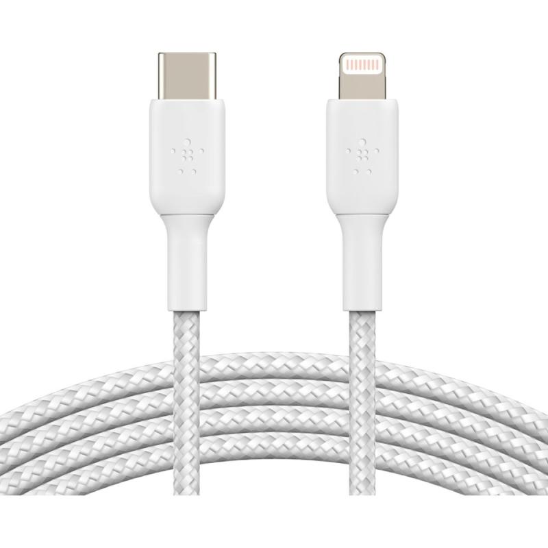 Belkin Braided C-LTG 1m - White