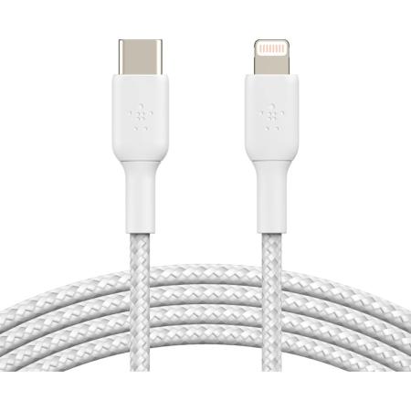 Belkin Braided C-LTG 1m - White