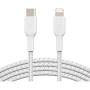 Belkin Braided C-LTG 1m - White