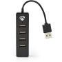 Nedis USB-Hub | 4-Port | USB 2.0 | USB Gevoed | 4X USB