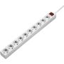 Hama Socket 10-WAY 2-POLE Switch + Child Protection White 3m