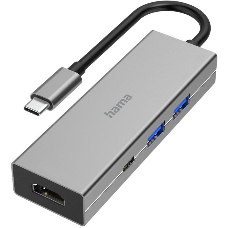 Hama USB-C-Multiport-Adapter 4-Port 2X USB-A USB-C HDMI