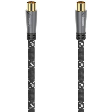 Hama Cable Coax-Plug - Coax-Link Metal 1.5m 120 DB