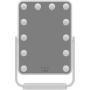 Humanas HS-HM01 White Make-Up Mirror w/ LED Lighting