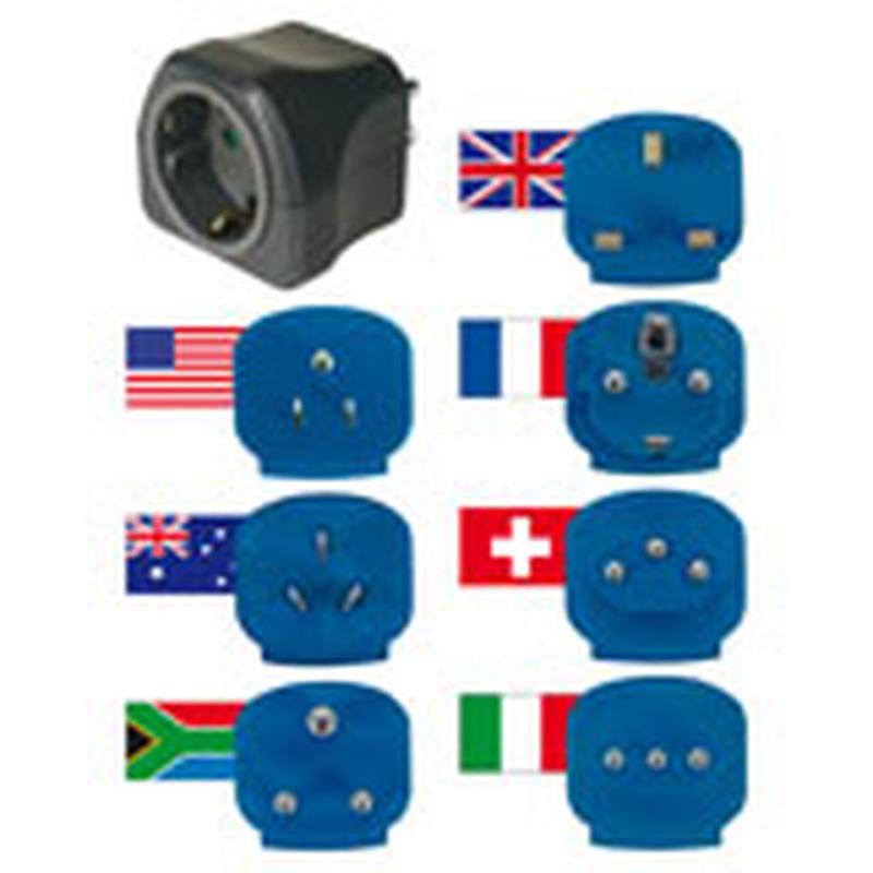 Brennenstuhl Travel Set 7 Adapters World To Europe