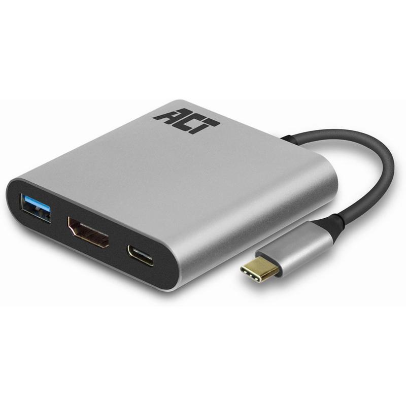 ACT USB-C To HDMI F Multiport Adapter w/ PD Pass-Through