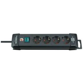 Brennenstuhl Power Distribution Unit 4 Sockets 1.8m Black