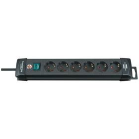Brennenstuhl Power Distribution Unit 6 Sockets 3m Black