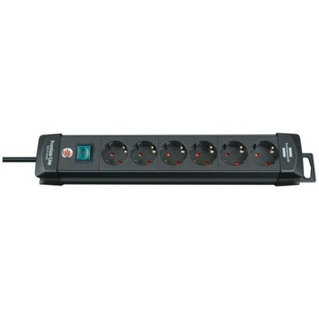 Brennenstuhl Power Distribution Unit 6 Sockets 3m Black