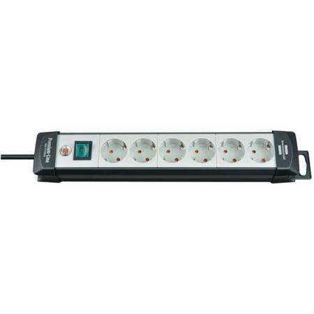 Brennenstuhl Power Distribution Unit 6 Sockets 5m Black