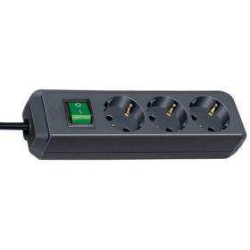 Brennenstuhl Eco-Line Power Distribution Unit 3 Sockets