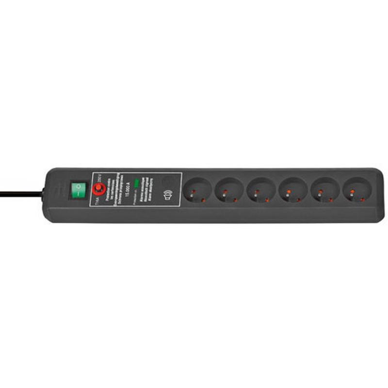 Brennenstuhl Secure-Tec Power Distribution Unit 6 Sockets