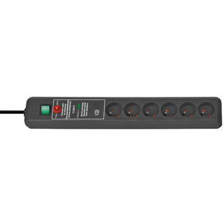 Brennenstuhl Secure-Tec Power Distribution Unit 6 Sockets