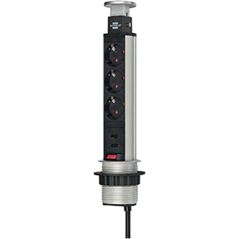 Brennenstuhl Tower Power Power Distribution Unit 3 Sockets