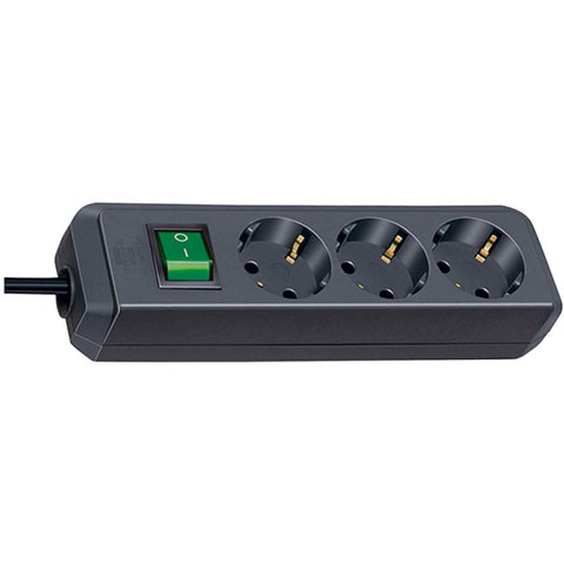 Brennenstuhl Eco-Line Power Distribution Unit 3 Sockets