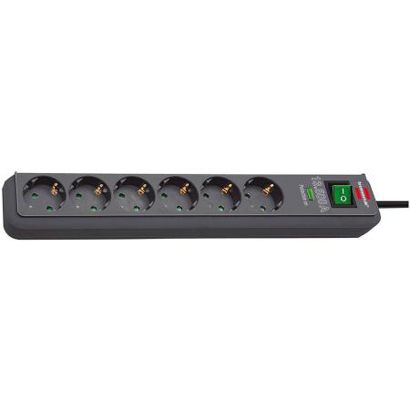 Brennenstuhl Eco-Line Power Distribution Unit 6 Sockets