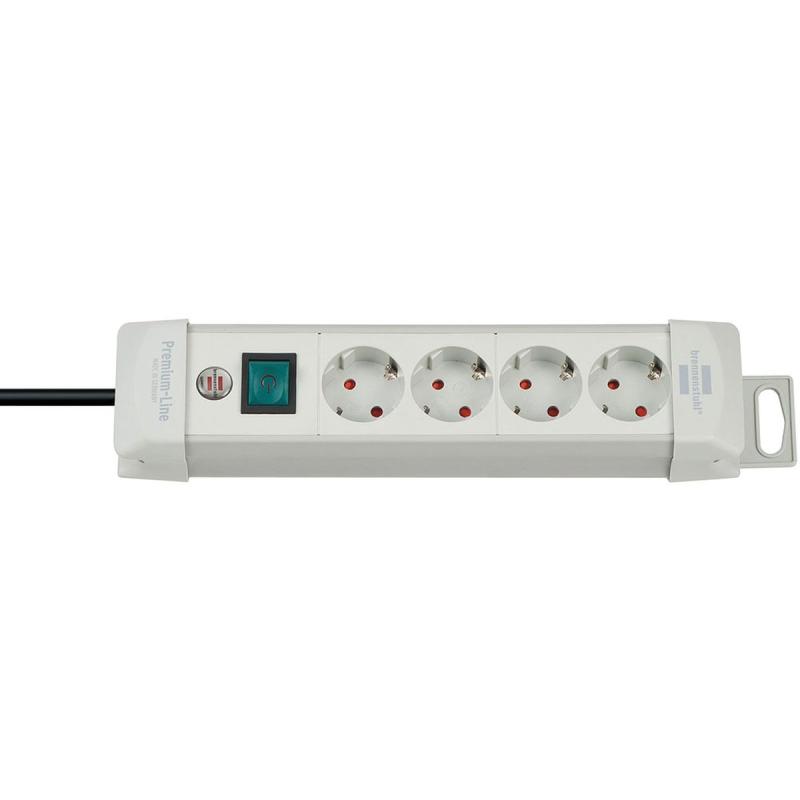 Brennenstuhl Power Distribution Unit 4 Sockets 1.8m Grey