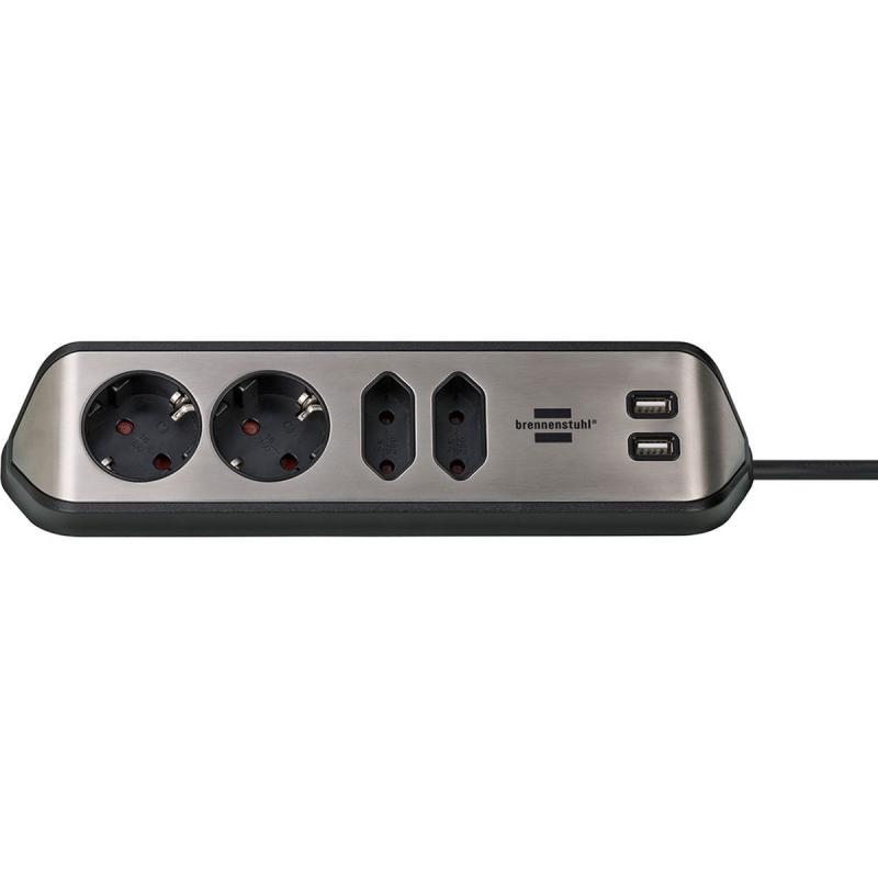 Brennenstuhl Estilo Corner Power Distribution Unit w/ USB