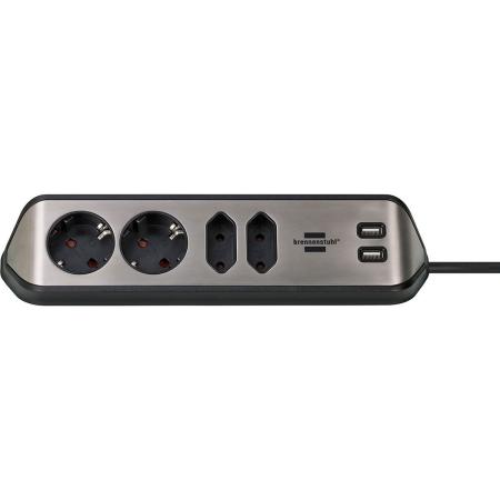 Brennenstuhl Estilo Corner Power Distribution Unit w/ USB