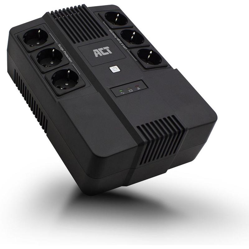 ACT Ups 600 VA 6X Type F Outlet 1X IEC C14 Input 230V Avr