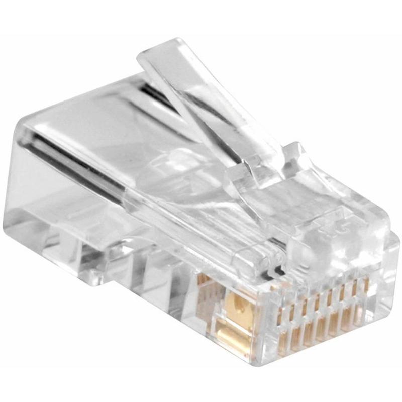 ACT Modular CAT5e RJ-45 Connector (10 Pieces) Zip Bag