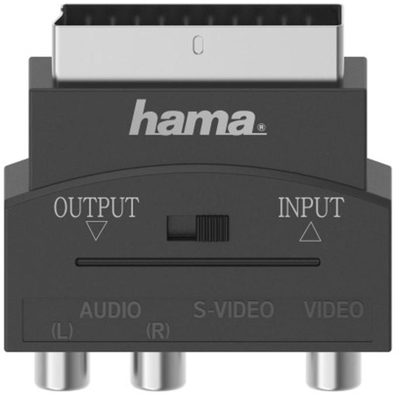 Hama S-VHS-Coupling 3 Cinch Coupling - Scart-Stereo 4-POLIG