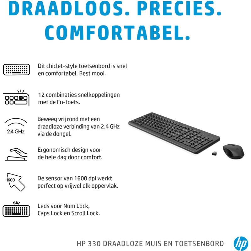 HP Acc: HP 330 Wireless Mouse And Keyboardcombo