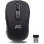 ACT Wireless Mouse USB Nano Receiver 1600 DPI Black