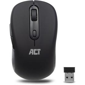 ACT Wireless Mouse USB Nano Receiver 1600 DPI Black