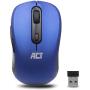 ACT Wireless Mouse USB Nano Receiver 1600 DPI Blue