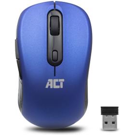 ACT Wireless Mouse USB Nano Receiver 1600 DPI Blue