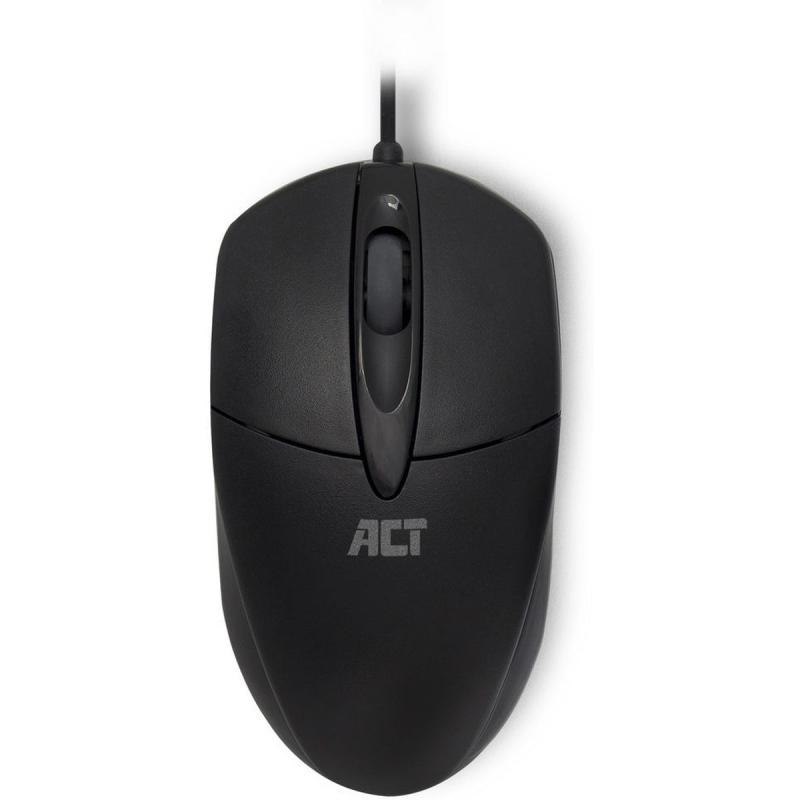 ACT Wired Optical Mouse USB Cable 1000 DPI Black