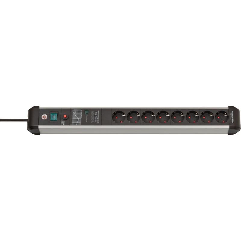 Brennenstuhl Premium Protect-Line PDU 8 Soc 3m Silver/Grey