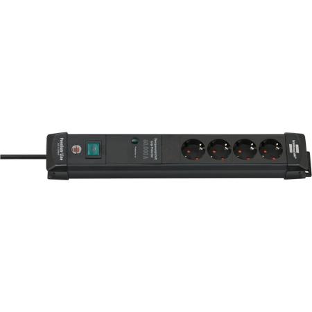 Brennenstuhl Premium-Line Power Distr Unit 4 Soc 1.8m Black