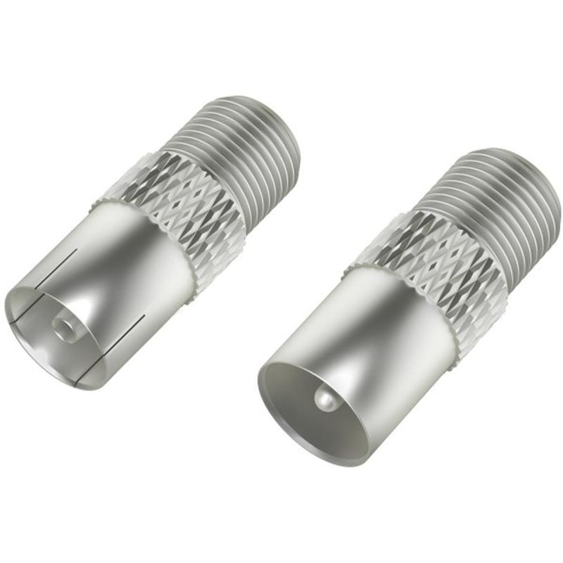 Hama Sat-Adapter-Set F-Coupling - Coax-Plug/F-Coupling - Coax-Coupling
