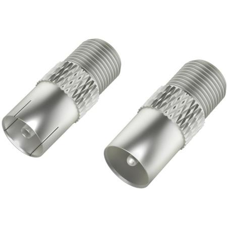 Hama Sat-Adapter-Set F-Coupling - Coax-Plug/F-Coupling - Coax-Coupling