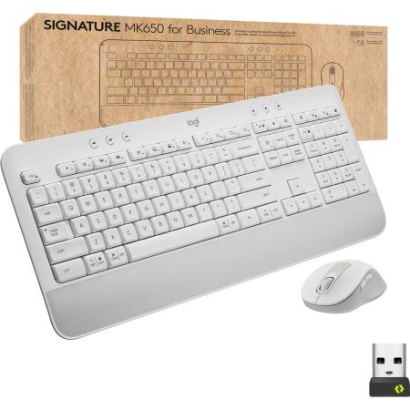 Logitech Signature MK650 Combo For Business - Off-White - CH - Central QWERTZ