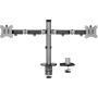 ACT Monitor Desk Mount 2 Screens Up To 32” Silver