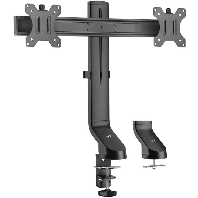 ACT Monitor Desk Mount w/ Crossbar 2 Screens Up To 27” w/ Thumb Screw